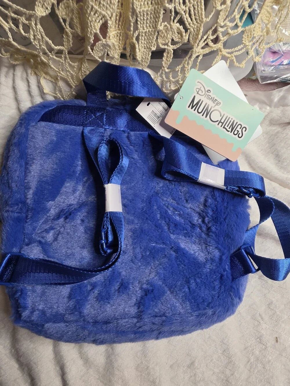 Disney Munchlings STITCH blueberry Loaf Plush Backpack